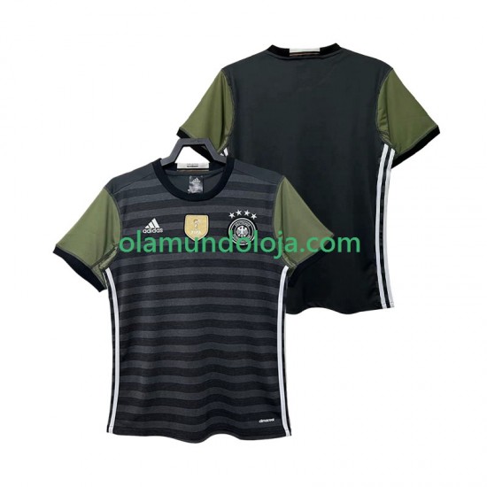 Camisola Alemanha 2016 Retro Homem Equipamento Segundo Manga Curta